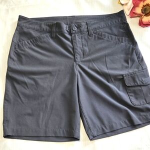 Eddie Bauer Gray Cargo Shorts, Size 8